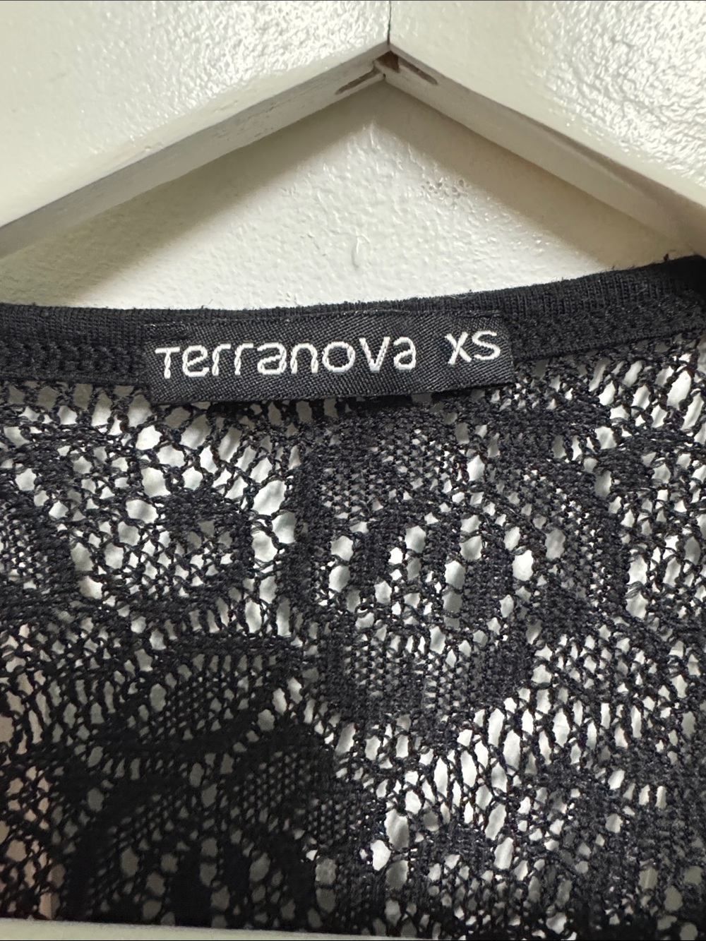 Terranova Black Lace Racerback Tank - Picture 2 of 3